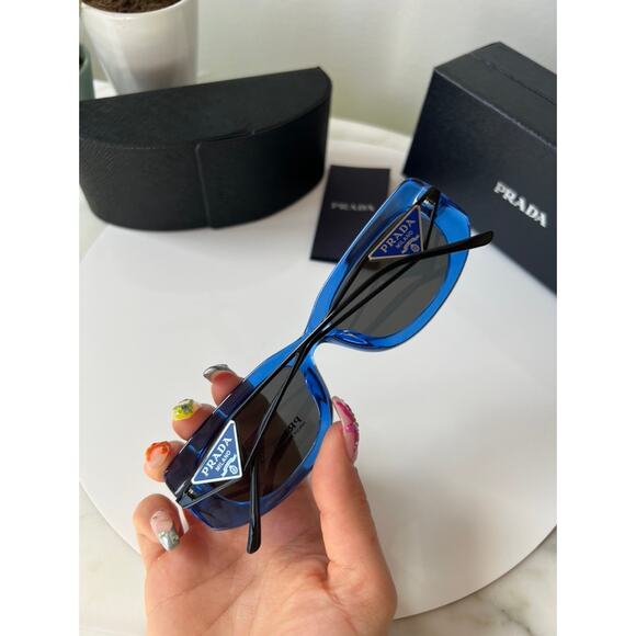 NEW Prada PR14YS Sunglasses in Blue - Picture 5 of 9